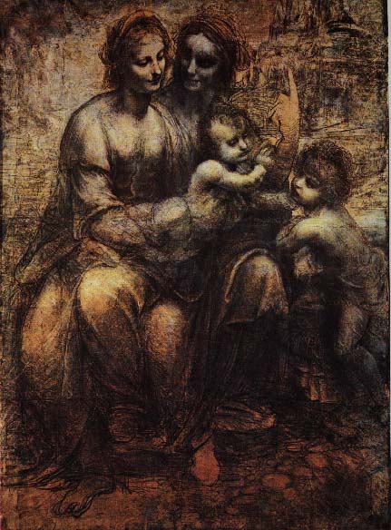 Maica Domnului cu Pruncul, Sfanta Ana si Sfantul Ioan Botezatorul
Lucrare realizata in 1499, aflata la National Gallery din Londra
Cuvinte cheie: religie crestinism Fecioara_Maria Isus Sfanta_Ana Sfantul_Ioan_Botezatorul