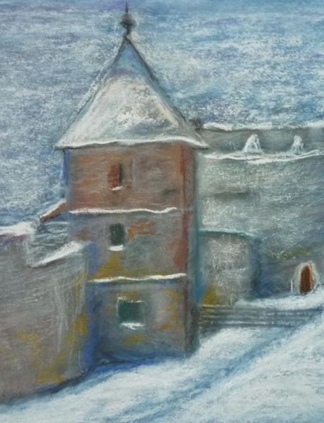 Bastioane la Brasov in gerul iernii

