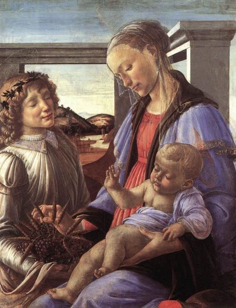 Madona cu pruncul si un inger
Cuvinte cheie: religie crestinism Fecioara_Maria Isus inger