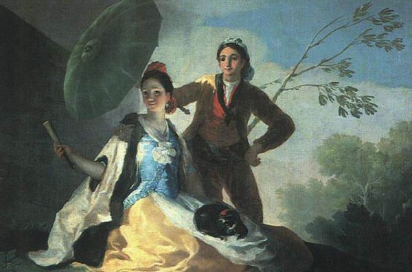 Click pentru imaginea mărită
==============
Umbrela
carton pentru tapiserie, realizat in 1777, aflat la Muzeul Prado din Madrid
Cuvinte cheie: umbrela Umbrela
carton pentru tapiserie, realizat in 1777, aflat la Muzeul Prado din Madrid
Cuvinte cheie: umbrela
