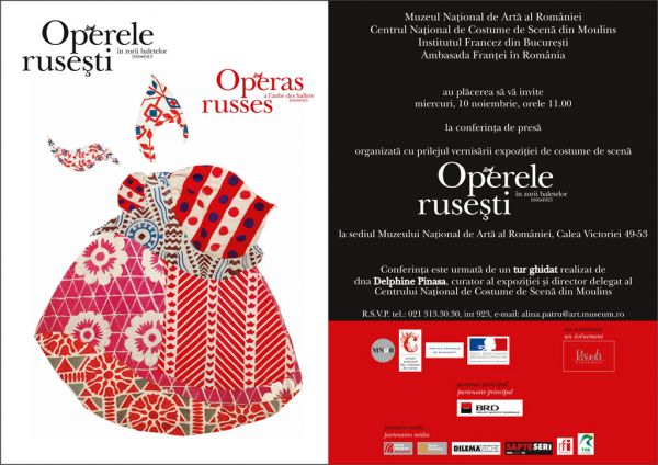 Operele rusesti in zorii Baletelor Rusesti 1901-1913
Invitatie
