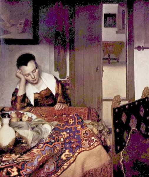 Tanara femeie dormind
Pictura realizata intre 1656-1657
Cuvinte cheie: femeie tanara