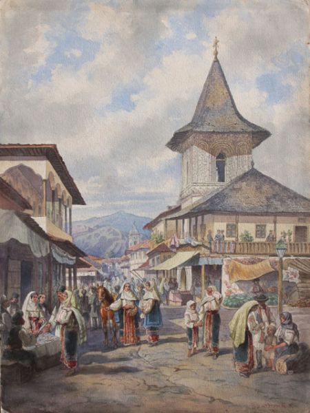Click pentru imaginea mărită
==============
Targ la Campulung (Muscel)
Lucrare din patrimoniul Muzeului de Arta Cluj-Napoca
Targ la Campulung (Muscel)
Lucrare din patrimoniul Muzeului de Arta Cluj-Napoca