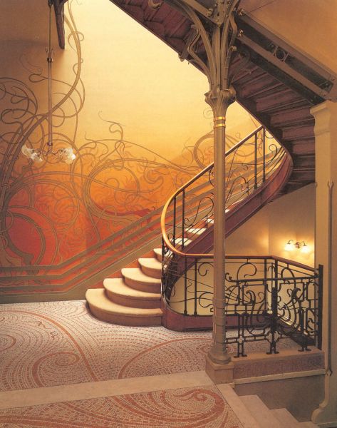 Casa Art nouveau, resedinta Tassel, Bruxelles, 1893
