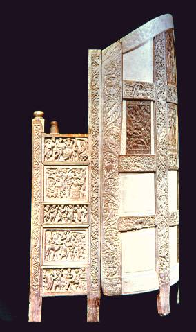 Tronul lui Maximian
sculptura in fildes, reprezentand tronul episcopului Maximian, de la Ravenna, secolul V
Cuvinte cheie: sculptura bizantina fildes tron episcopal Tronul lui Maximian
sculptura in fildes, reprezentand tronul episcopului Maximian, de la Ravenna, secolul V
Cuvinte cheie: sculptura bizantina fildes tron episcopal