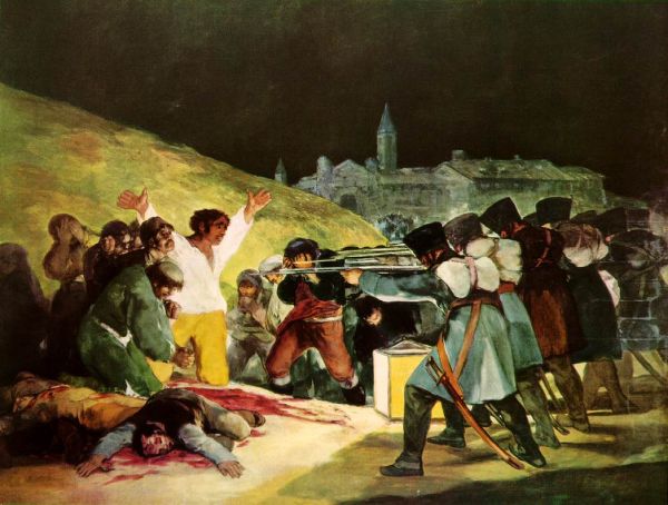 Click pentru imaginea mărită
==============
Trei mai 1808
Impuscarea rasculatilor, 1814, Muzeul Prado din Madrid
Trei mai 1808
Impuscarea rasculatilor, 1814, Muzeul Prado din Madrid