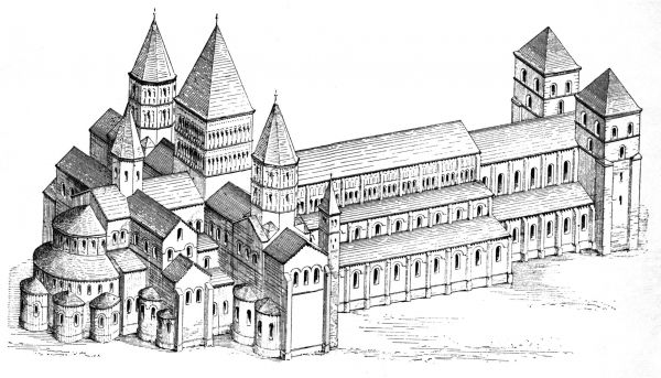 Manastirea din Cluny
arhitectura in stil romanic francez, Scoala din Burgundia (reconstituire)
Cuvinte cheie: arhitectura stil romanic francez