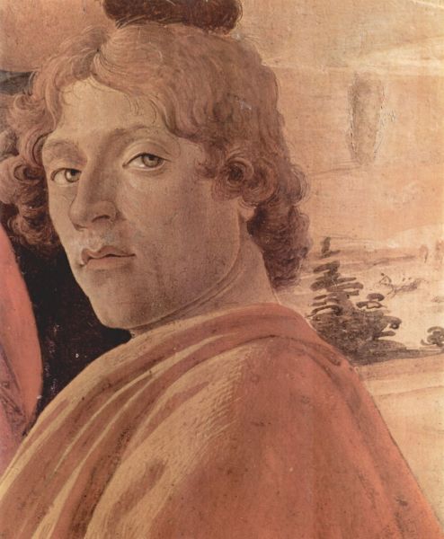 Inchinarea Magilor - detaliu autoportret
Pe tabloul executat pentru biserica Santa Maria Novell, s-a pictat si pe sine, in multime. Este pictat in 1475, in prezent se afla la Galleria Uffizi din Florenta.
