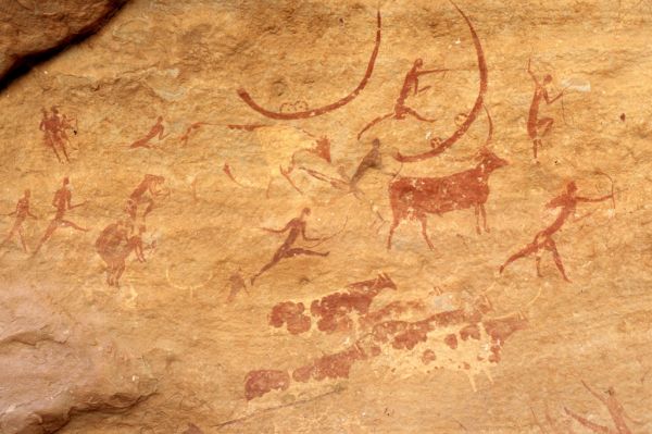 Click pentru imaginea mărită
==============
Pictura rupestra la Tassili n'Ajjer
Pictura rupestra la Tassili n'Ajjer