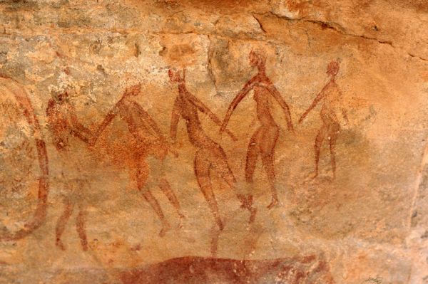 Click pentru imaginea mărită
==============
Pictura rupestra la Tassili n'Ajjer
Pictura rupestra la Tassili n'Ajjer