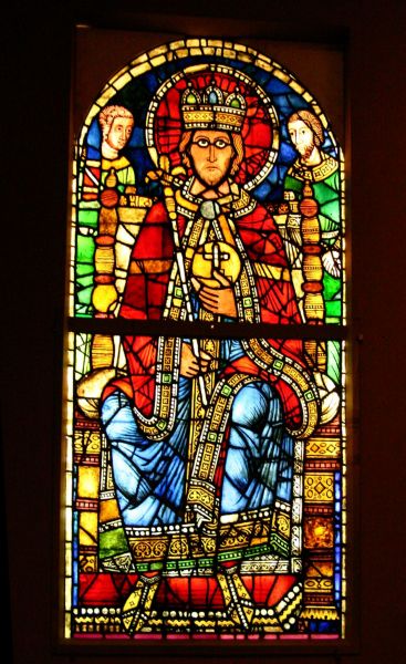 vitraliu,  Musée de l'Oeuvre Notre-Dame, Strasbourg
Suveran tronând, cca. 1200
Cuvinte cheie: vitraliu strasbourg