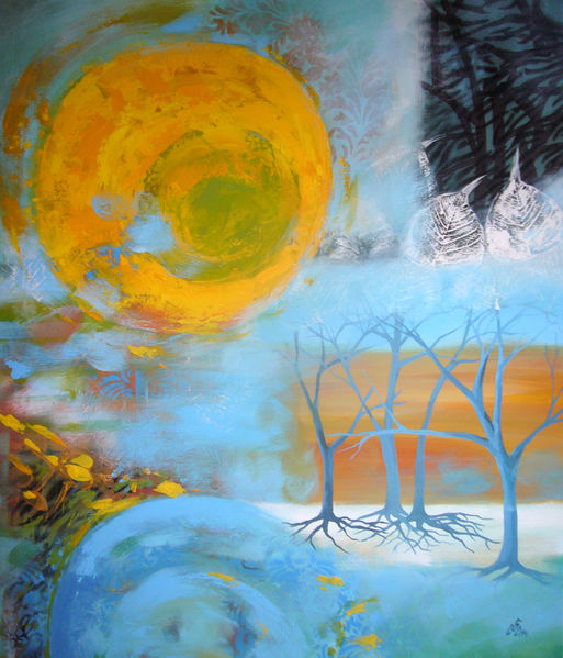 Sun In Forest 2
Pictura semi-abstracta,tema"Vegetal"
Cuvinte cheie: picturi abstracte,tablouri abstracte,picturi pe panza,galerii arta Bucuresti,expozitii arta,pictori romani contemporani,arta moderna