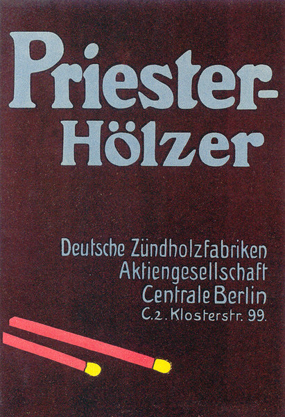 Lucien Bernhard - Priester-Holzer, 1903