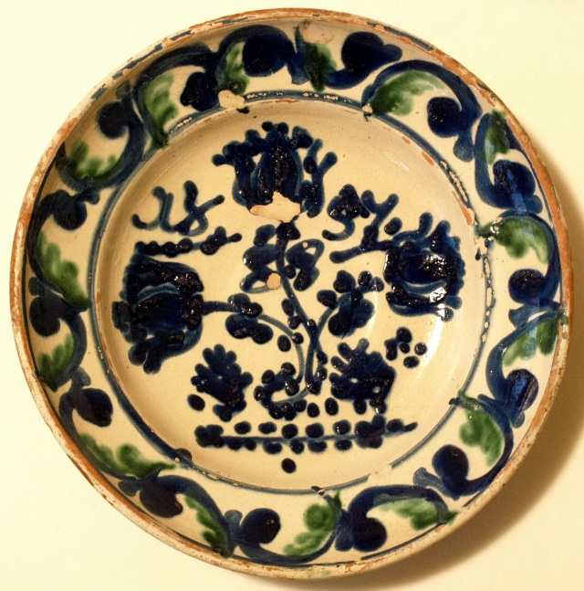 farfurie, ceramica tip Rupea, jud Brasov, 1857